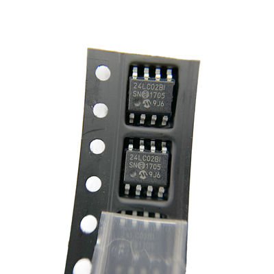 Microplaqueta automotivo EEPROM Serial-I2C 3.3V/5V 24LC02B-I/SN de 2K-Bit 256 x 8 de IC da memória