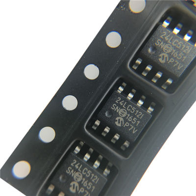 A memória IC Chip Flash Microchip Electrical Storage de EEPROM 512K lasca 24LC512T-I/SN