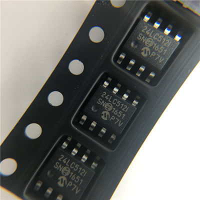 A memória IC Chip Flash Microchip Electrical Storage de EEPROM 512K lasca 24LC512T-I/SN