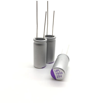 capacitores contínuos de carregamento UPL1E182M1021 125℃ do filtro do inversor do capacitor da pilha de 25v 1800uf