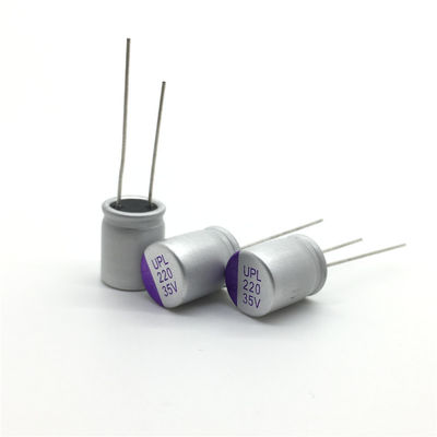 Capacitor de uso geral 35v 220uf UPL1V221M0812 125℃ do filtro do inversor