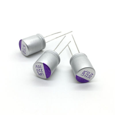 Capacitor de uso geral 35v 220uf UPL1V221M0812 125℃ do filtro do inversor